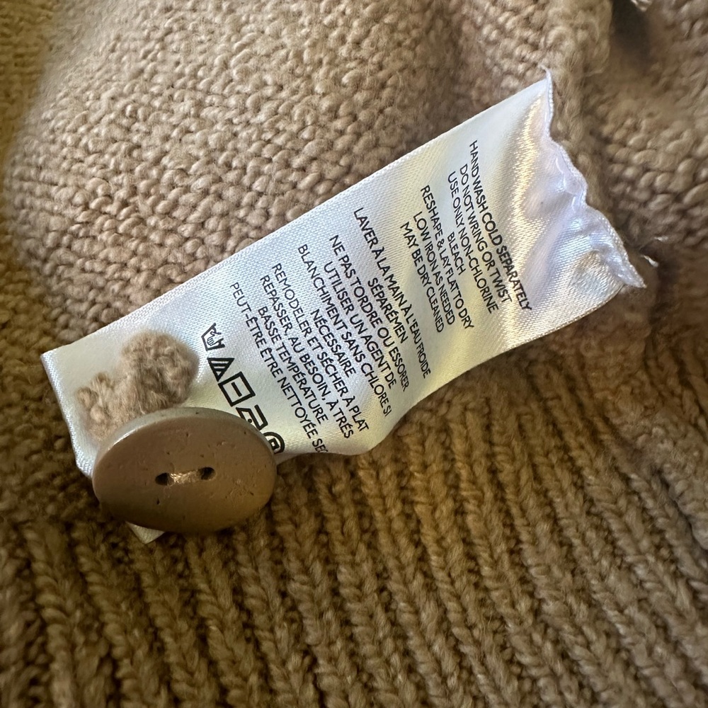 Pilcro Cropped & Collared Cable-Knit Cardigan Sweater - Picture 8 of 10